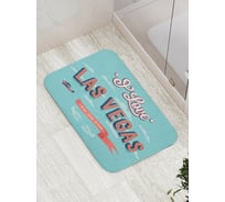 Коврик противоскользящий JoyArty "Надпись Лас Вегас" для ванной, сауны, бассейна, bath_4741