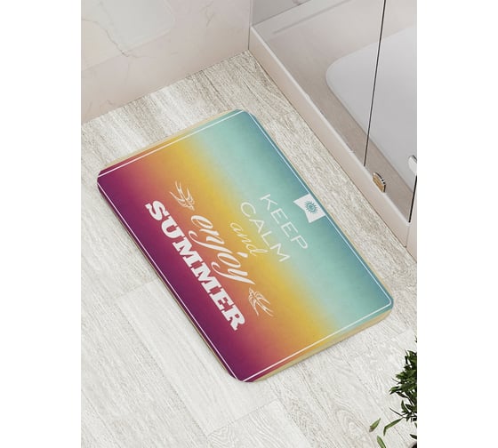 Коврик противоскользящий JoyArty "Наслаждайся летом" для ванной, сауны, бассейна, bath_4721 1
