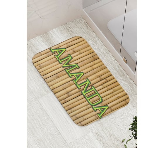 Коврик противоскользящий JoyArty "Бамбук Аманда" для ванной, сауны, бассейна, bath_4735 1