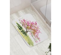 Коврик противоскользящий JoyArty "Нарисованное дерево" для ванной, сауны, бассейна, bath_4901