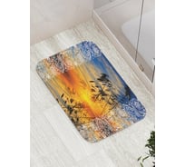 Коврик противоскользящий JoyArty "Закат в узорах" для ванной, сауны, бассейна, bath_4799