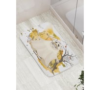 Коврик противоскользящий JoyArty "Смешной призрак в очках" для ванной, сауны, бассейна, bath_4802