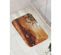 Коврик противоскользящий JoyArty "Полнолуние на Хеллоуин" для ванной, сауны, бассейна, bath_4801