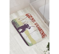 Коврик противоскользящий JoyArty "Ушел на рыбалку" для ванной, сауны, бассейна, bath_4996