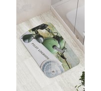 Коврик противоскользящий JoyArty "Журнал пилота" для ванной, сауны, бассейна, bath_5513