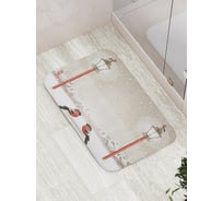 Коврик противоскользящий JoyArty "Птицы у фонарей" для ванной, сауны, бассейна, bath_5472