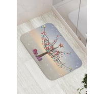 Коврик противоскользящий JoyArty "Украшенное дерево" для ванной, сауны, бассейна, bath_5529