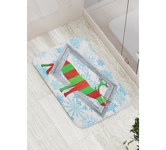 Коврик противоскользящий JoyArty "Лось с картины" для ванной, сауны, бассейна, bath_5552 1