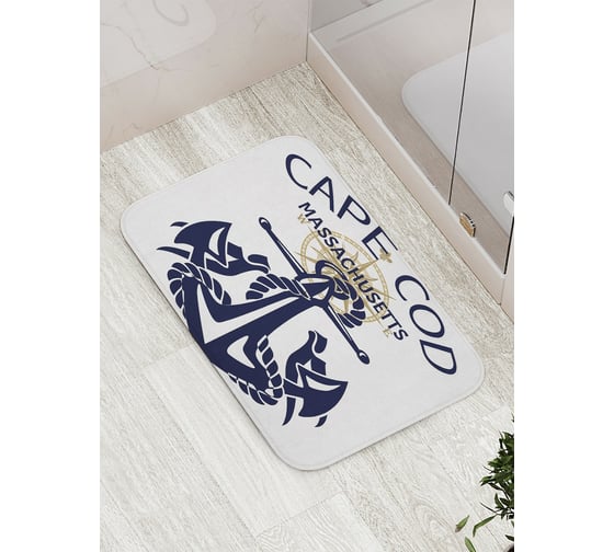 Коврик противоскользящий JoyArty "Мыс Трески" для ванной, сауны, бассейна, bath_5604 1