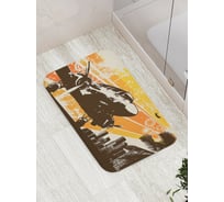 Коврик противоскользящий JoyArty "Самолет с винтом авиаперевозки" для ванной, сауны, бассейна, bath_5462