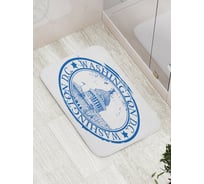 Коврик противоскользящий JoyArty "Печать Вашингтон Ди-Си" для ванной, сауны, бассейна, bath_5399