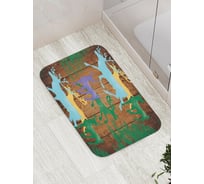 Коврик противоскользящий JoyArty "Красочные олени на деревянных досках" для ванной, сауны, бассейна, bath_5480