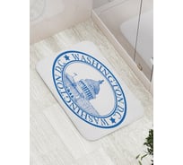 Коврик противоскользящий JoyArty "Значек Вашингтон Ди-Си" для ванной, сауны, бассейна, bath_5398