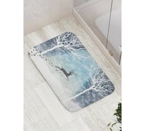 Коврик противоскользящий JoyArty "Олений след" для ванной, сауны, бассейна, bath_5647