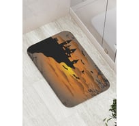 Коврик противоскользящий JoyArty "Замок Дракулы" для ванной, сауны, бассейна, bath_6010