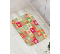 Коврик противоскользящий JoyArty "Новогодние атрибуты" для ванной, сауны, бассейна, bath_5918