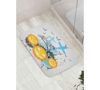 Коврик противоскользящий JoyArty "Тыквы на кладбище" для ванной, сауны, бассейна, bath_6009