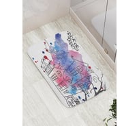 Коврик противоскользящий JoyArty "Хеллоуин Кошелек или жизнь" для ванной, сауны, бассейна, bath_6015