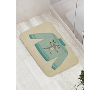 Коврик противоскользящий JoyArty "Свитер с оленем" для ванной, сауны, бассейна, bath_5939