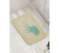 Коврик противоскользящий JoyArty "Волнистая медуза" для ванной, сауны, бассейна, bath_5946