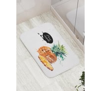 Коврик противоскользящий JoyArty "Ананас акварелью" для ванной, сауны, бассейна, bath_62304