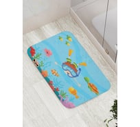 Коврик противоскользящий JoyArty "Подводный мир" для ванной, сауны, бассейна, bath_61345