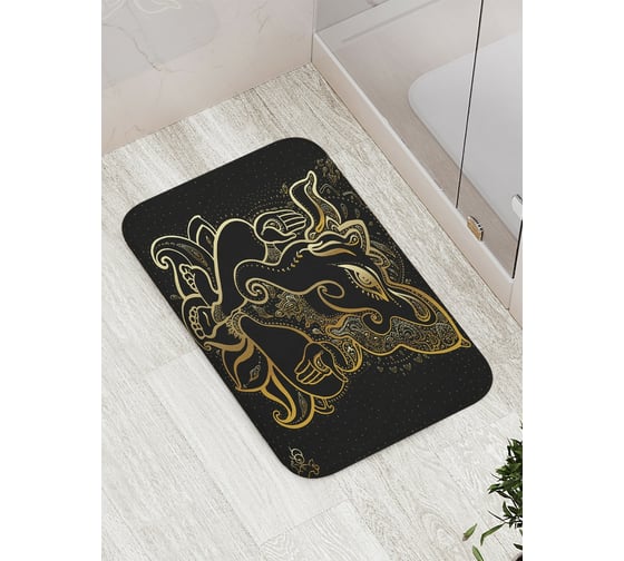 Коврик противоскользящий JoyArty "Духовный слон" для ванной, сауны, бассейна, bath_6644 1