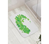 Коврик противоскользящий JoyArty "Клеверная луна" для ванной, сауны, бассейна, bath_6111