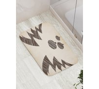 Коврик противоскользящий JoyArty "Еловые силуэты" для ванной, сауны, бассейна, bath_6131