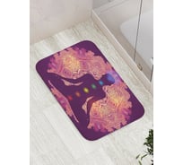 Коврик противоскользящий JoyArty "Медитативная асана" для ванной, сауны, бассейна, bath_62832