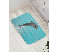 Коврик противоскользящий JoyArty "Прыжок дельфина" для ванной, сауны, бассейна, bath_6109