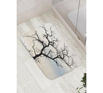 Коврик противоскользящий JoyArty "Черное дерево" для ванной, сауны, бассейна, bath_6091