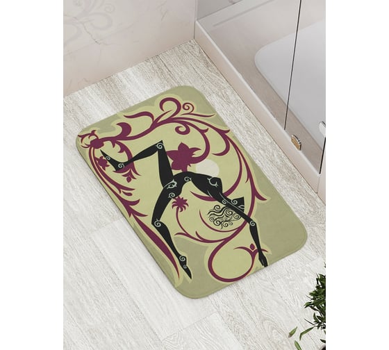 Коврик противоскользящий JoyArty "Танец природы" для ванной, сауны, бассейна, bath_6668 1