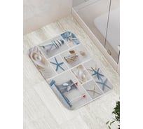 Коврик противоскользящий JoyArty "Сувениры заморские" для ванной, сауны, бассейна, bath_6864