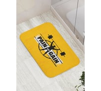 Коврик противоскользящий JoyArty "Мужчина со штангой" для ванной, сауны, бассейна, bath_71684