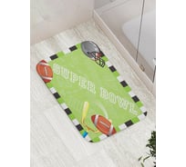 Коврик противоскользящий JoyArty "Супер Боул" для ванной, сауны, бассейна, bath_7395