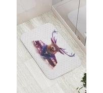 Коврик противоскользящий JoyArty "Стильный олень" для ванной, сауны, бассейна, bath_78570
