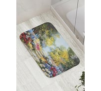 Коврик противоскользящий JoyArty "Цветочная аллея" для ванной, сауны, бассейна, bath_9179