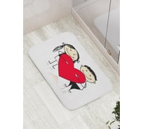 Коврик противоскользящий JoyArty "Любовь на двоих" для ванной, сауны, бассейна, bath_91937