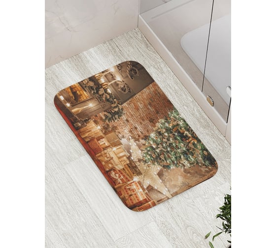 Коврик противоскользящий JoyArty "Подарки для семьи" для ванной, сауны, бассейна, bath_78656