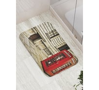 Коврик противоскользящий JoyArty "Уличный телефон" для ванной, сауны, бассейна, bath_905