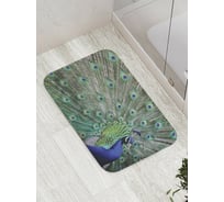 Коврик противоскользящий JoyArty "Превосходство павлина" для ванной, сауны, бассейна, bath_9037