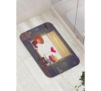 Коврик противоскользящий JoyArty "Подарок с любовью" для ванной, сауны, бассейна, bath_91977