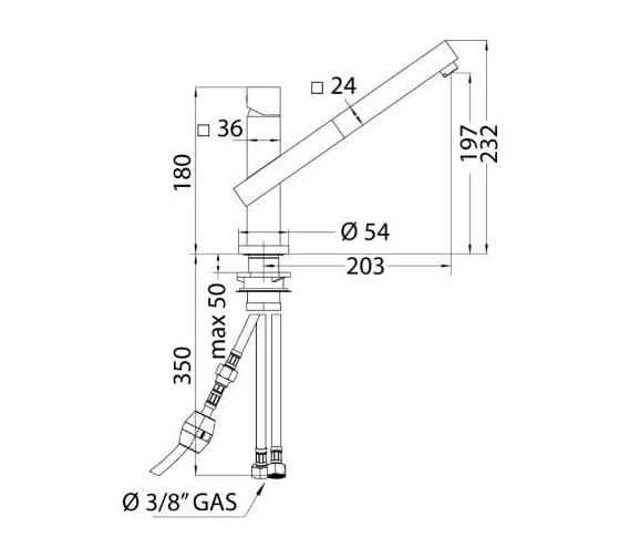 Смеситель для кухни ALVEUS AM 70 P A22 TERRA+BRS 1070183