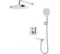 Душевая система скрытого монтажа Milardo Azure с тропическим душем и ручным душем, глянцевый хром AZUSB02M67