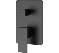 Встраиваемый смеситель с двумя выходами IDDIS Folk черный матовый FOLBL00i67