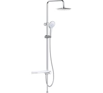 Душевой гарнитур с верхней лейкой IDDIS Ray Light белый RAYSWLTi76