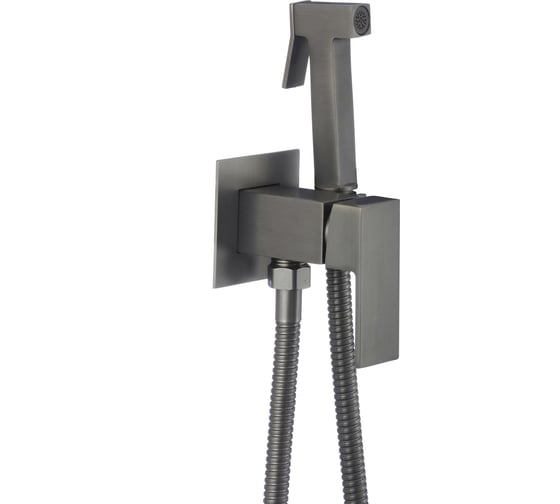 Смеситель D-Lin D180302-S с гигиеническим душем, графит D183202-S 1