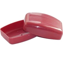 Мыльница с крышкой BlagPlast дорожная, красная Bl-19877-2