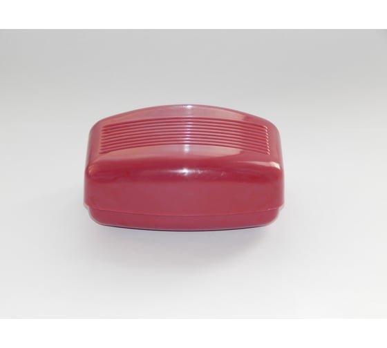 Мыльница с крышкой BlagPlast дорожная, красная Bl-19877-2